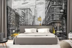 Carta da Parati Città Dipinti e Acquerelli