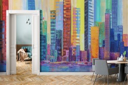 Abstract Modern City Wallpaper