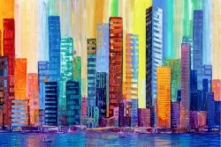 Carta da Parati Design e Stili Mappe Città Trasporti Astratta Città Moderna