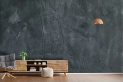 Industrial dark grey concrete surface wallpaper