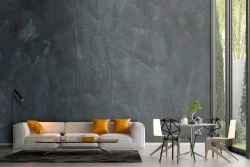 Industrial dark grey concrete surface wallpaper