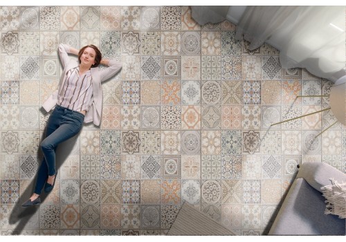 Wallpaper surface ancient tiles 2