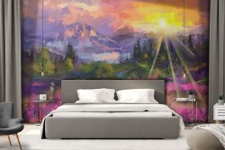 Carta da Parati Foglie e Fiori Foreste e Alberi Giardini Natura