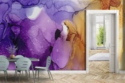 Carta da Parati macchie colore design moderno astratto