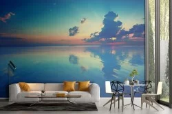 Carta da Parati paesaggio oceano tramonto