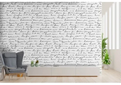 Wallpaper cursive writing modern design