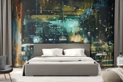 Carta da Parati Dipinti e Acquerelli Moderna