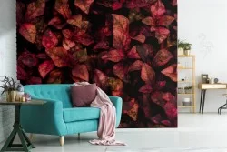 Autumn leaves wallpaper carpet