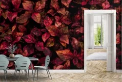 Modern Nature Leaves Wallpaper