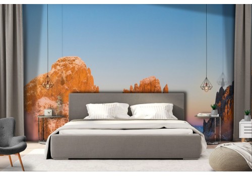 Wallpaper snowy mountains landscape nature 2