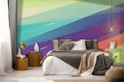Carta da Parati arcobaleno astratto colori