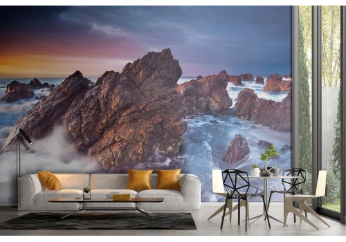 Exotic cliff ocean wallpaper