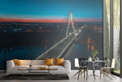 Carta da Parati ponte città metropoli paesaggio