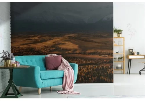 Carta da Parati paesaggio strada tra montagne