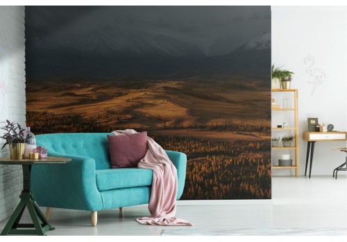 Wallpaper landscape road between mountains