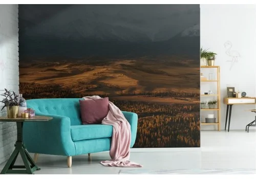 Wallpaper landscape road between mountains