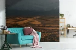 Carta da Parati paesaggio strada tra montagne