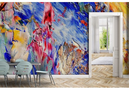 Painted plaster surface wallpaper 2