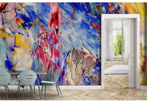 Painted plaster surface wallpaper 2