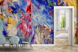 Painted plaster surface wallpaper