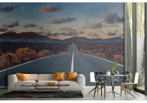 Wallpaper landscape road in the desert