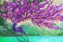 Carta da Parati Design e Stili Bambini Animali uccelli Fantasy Paesaggi