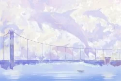 Carta da Parati Bambini Design e Stili Animali uccelli Fantasy Paesaggi