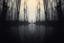 Carta da Parati Paesaggi e Natura Design e Stili Dark e Teschi Fantasy e Dark