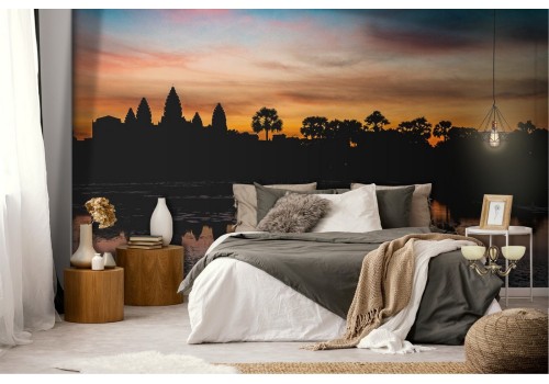 Carta da Parati lago e foresta tropicale paesaggio 2