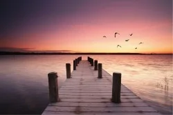 Carta da Parati Paesaggi e Natura Alba Tramonto Spiaggia e Mare