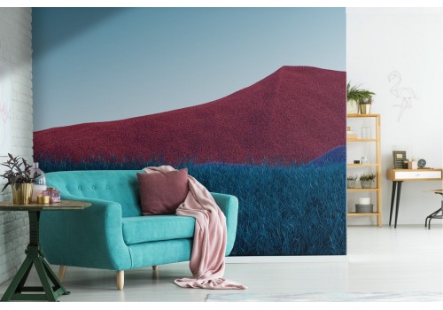 Chromatic mountains landscape wallpaper