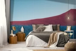 Chromatic mountains landscape wallpaper