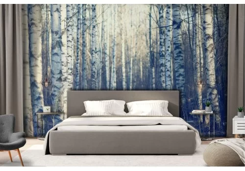 Carta da Parati viale alberato foresta natura paesaggio 2