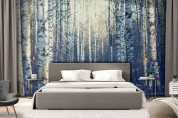 Wallpaper tree-lined avenue forest nature landscape