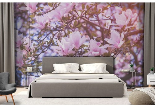 Flowering tree landscape wallpaper 2