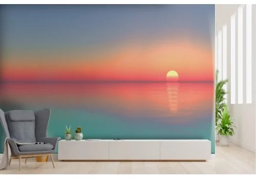 Carta da Parati paesaggio alba sul mare