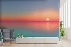 Carta da Parati paesaggio alba sul mare