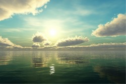 Carta da Parati Paesaggi e Natura Cielo Spiaggia e Mare