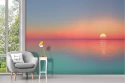Wallpaper landscape sunrise over the sea