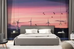 Carta da Parati paesaggio tramonto mare