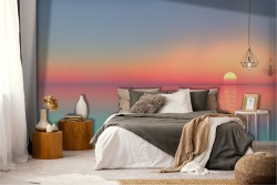 Wallpaper Dawn Sunset Sky Beach and Sea