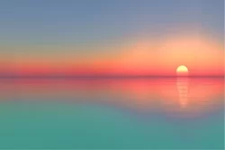Wallpaper Landscapes and Nature Dawn Sunset Sky Beach and Sea