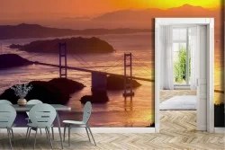 Carta da Parati Città Spiaggia e Mare