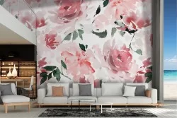 Carta da Parati Flora e Fauna Design e Stili Fiori Moderna Natura