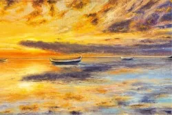 Wallpaper Design and Styles Landscapes and Nature Paintings and Watercolors Beach and Sea