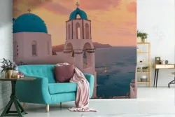 Wallpaper landscape Greece sea sunset