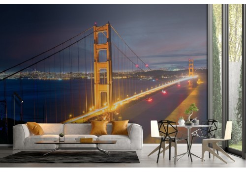 Wallpaper bridge metropolitan city landscape