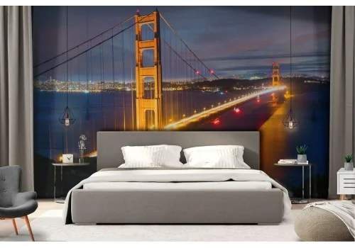 Carta da Parati ponte città metropolitana paesaggio 2