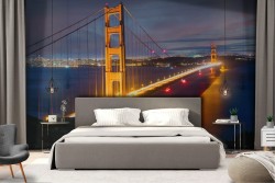 Carta da Parati ponte città metropolitana paesaggio