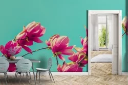 Modern Nature Flowers Wallpaper